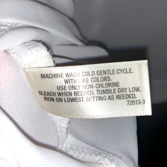 I ❤️ Ronson White Ruffle Shoulder Blouse - Picture 7 of 8